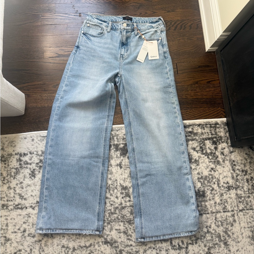 Quince wide leg jeans- strech